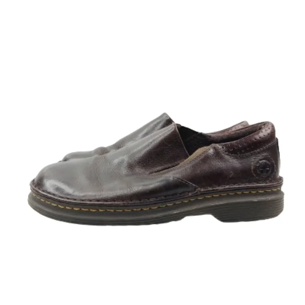 Dr. Martens Men's Dark Brown Orson Leather Slip-On Cushioned Loafer Shoes Size 8